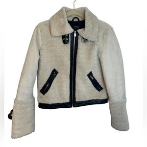 BERSHKA SHERPA TEDDY JACKET
